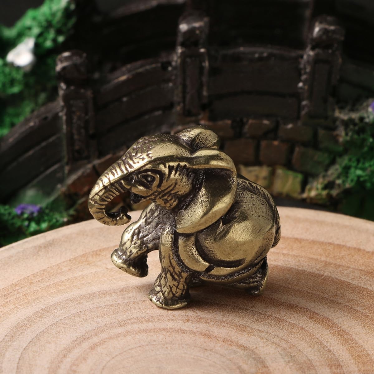 Amazon.co.jp: DONFAMDS 真鍮製動物の置物 象の彫刻 アンティーク